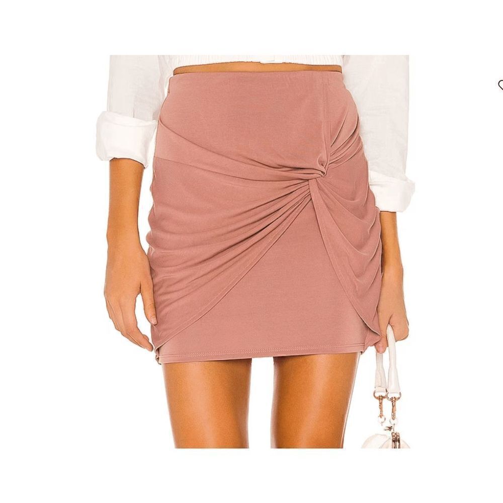Lovers + Friends Women's Camila Twist Skirt in Nude Pink Size Small